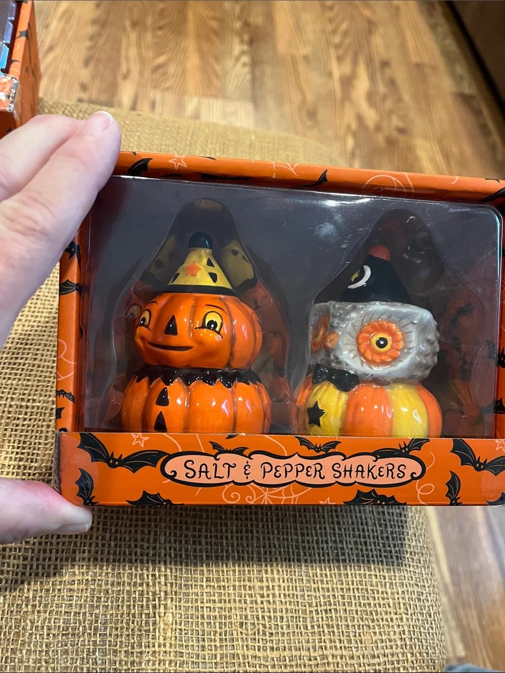 Halloween Pumpkin and Owl Salt & Pepper Shakers Set